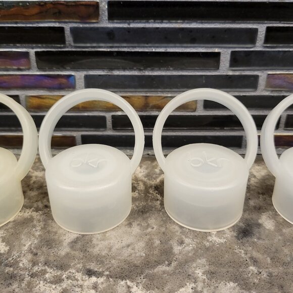 BKR GLASS WATER BOTTLE SET OF (4) HOT PINK BLUE GREEN 16 OZ 500ML YOGA WORKOUT - Picture 11 of 13